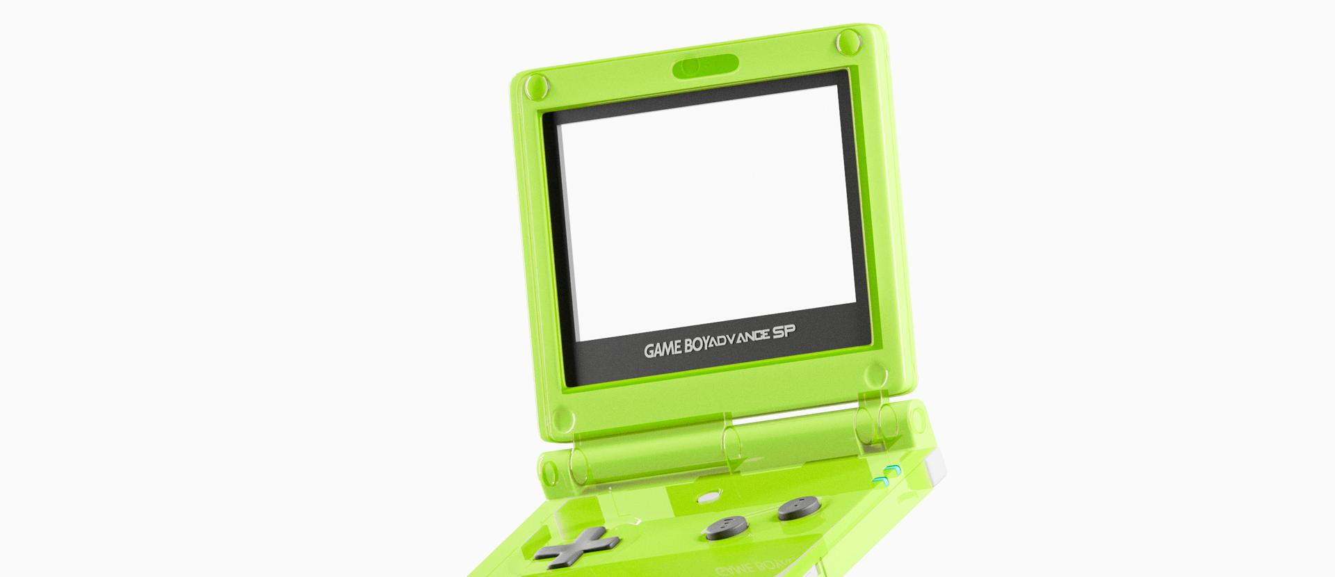 Game Boy Advance SP - Clear Green