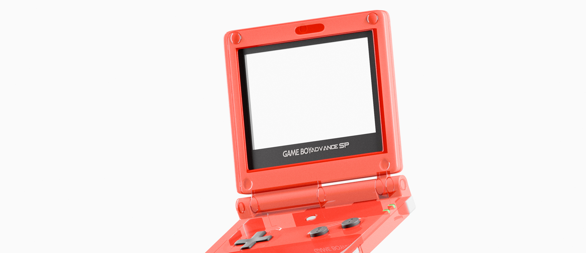 Game Boy Advance SP - Clear Red