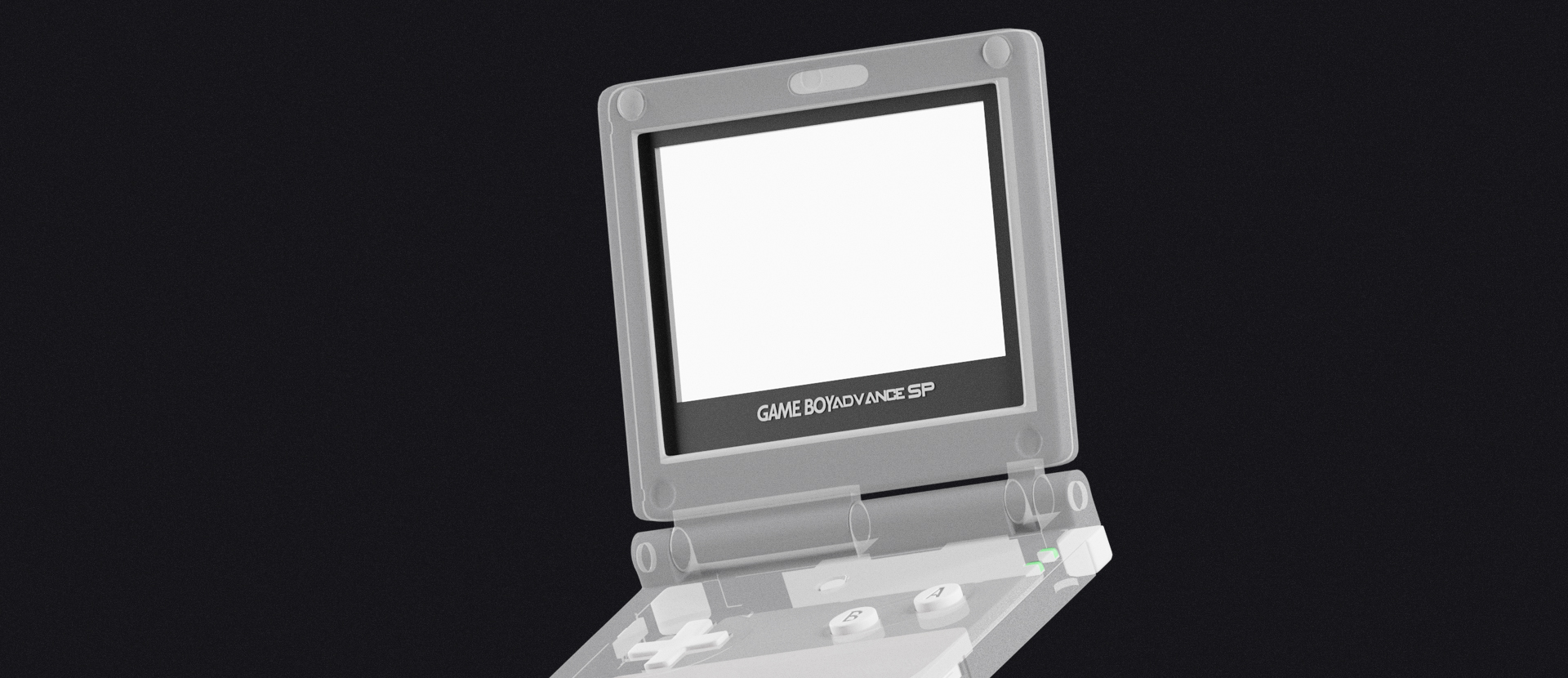Game Boy Advance SP - Clear White